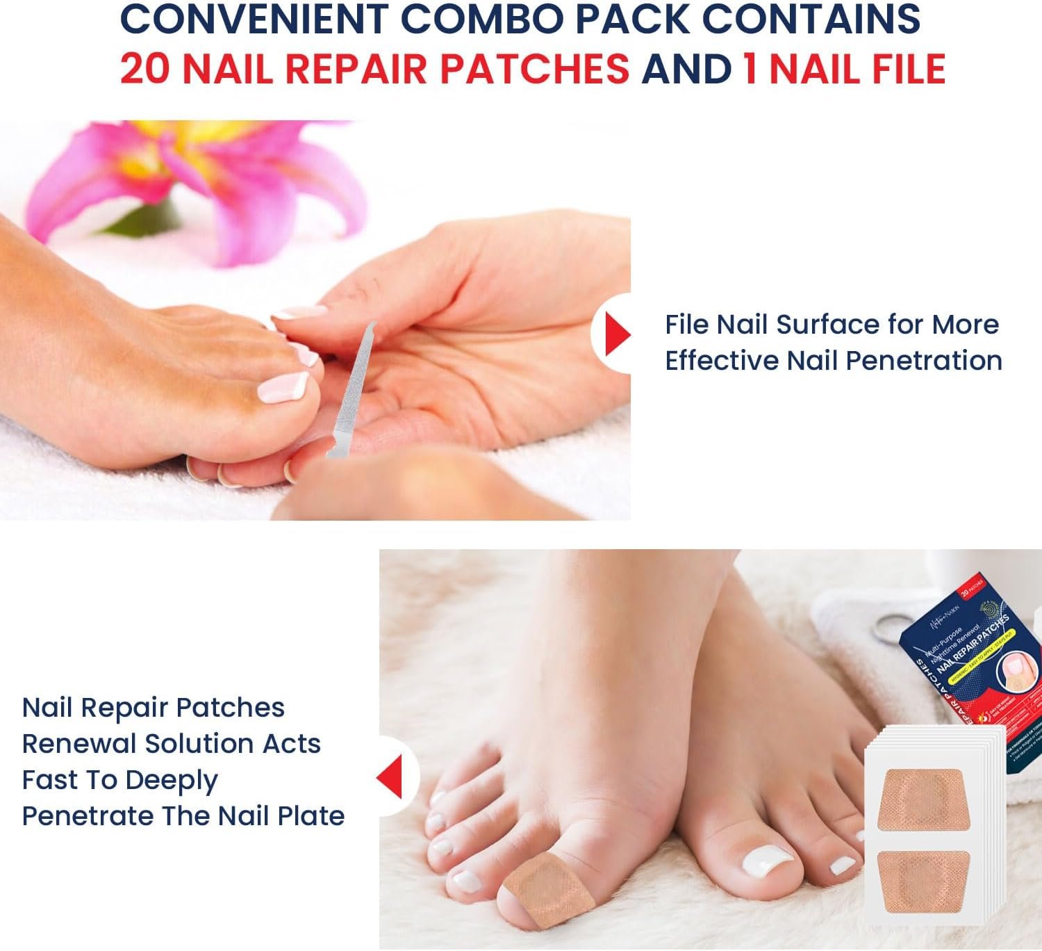 Toenail Fungus Treatment Extra Strength: Toe Nail Fungus Treatments for Toenail Fingernail - Fungal Nail Treatment and Nail Repair - Nighttime Fungal Nail Patches for Better Nails Cuticle Nail Care - Image 5