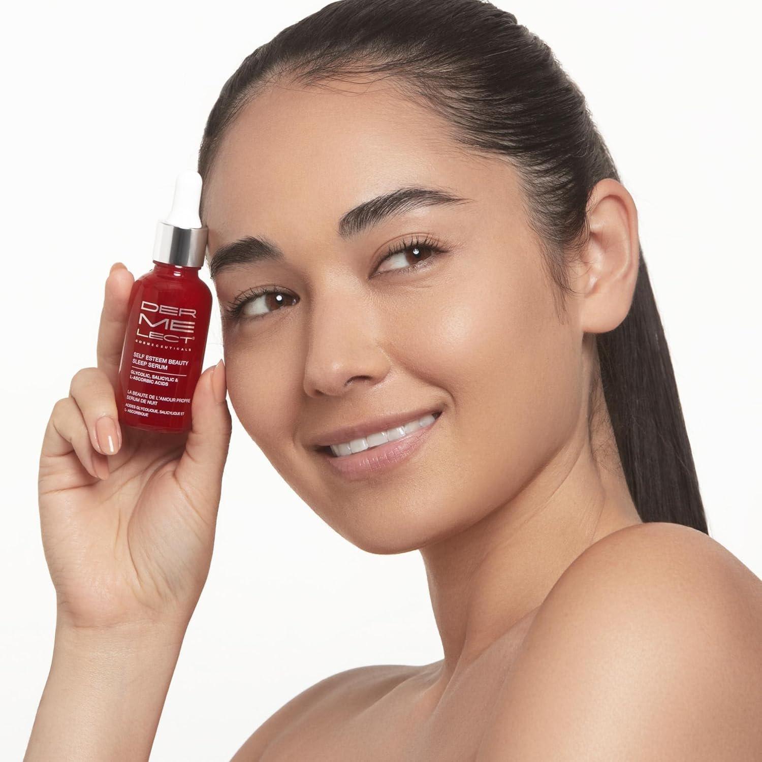 Dermelect Cosmeceuticals Self-Esteem Beauty Sleep Serum for Face - Glycolic Acid, Salicylic Acid, L-Ascorbic Acid, Resurfacing Serum for Acne Spots, Pores, Wrinkles, 1 oz - Image 8