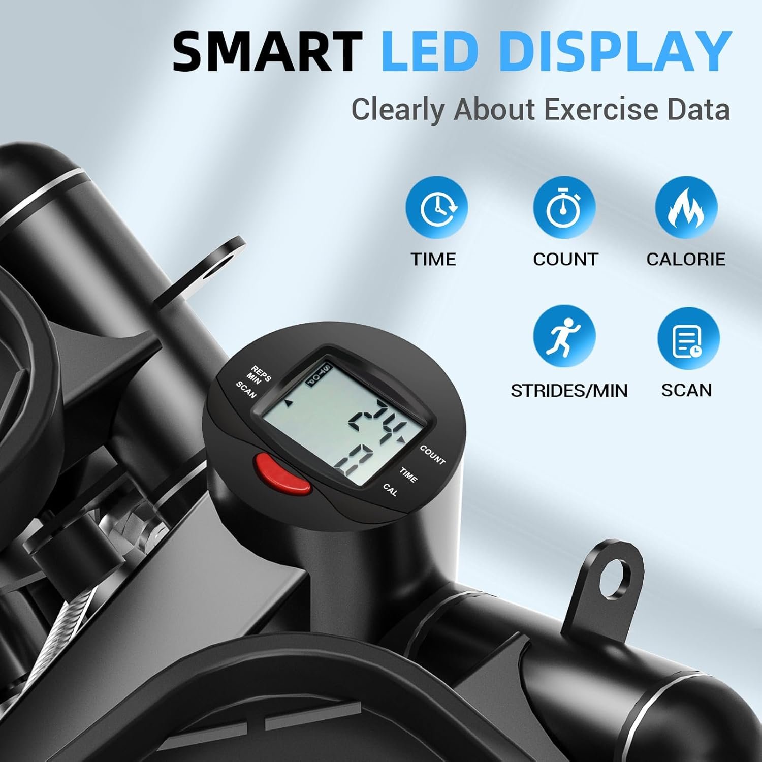 Steppers for Exercise at Home, Mini Stepper with Resistance Bands Full Body Workout Adjustable Heigh Stair Stepper for Home Twist Stepper with 350lbs Loadingt Capacity (with Mat) - Image 5