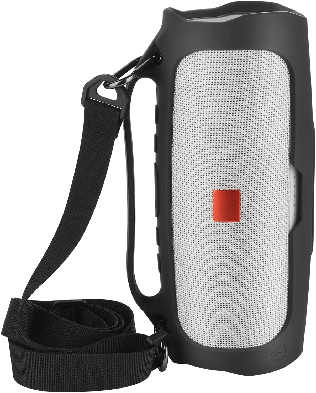 Silicone Case for JBL Charge 4 Portable Waterproof Wireless Bluetooth Speaker, TXEsign Travel Carrying Case Protective Pouch Cover with Handle Adjustable Shoulder Strap and Phone Holder Stand (Black) - Image 10