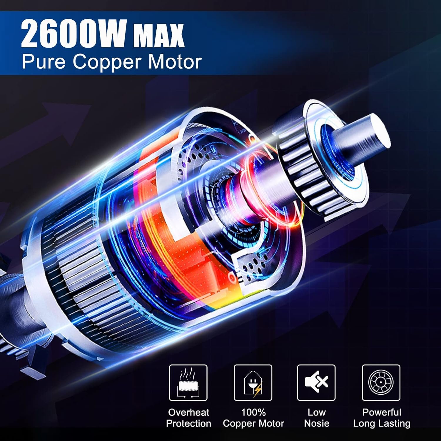 LEEPENK Meat Grinder Electric 2600W Max Heavy Duty Meat Mincer Machine,Stainless Steel Electric Meat Grinder with Safe Reverse Function Sausage Stuffer Maker and Kubbe Kit,2 Blades,3 Plates - Image 7