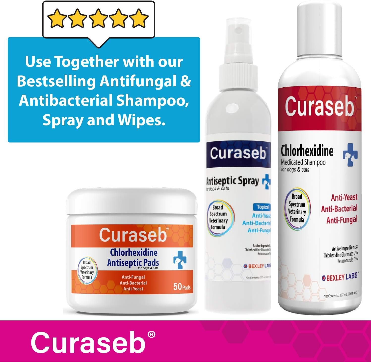 Curaseb Hot Spot Spray for Dogs & Cats – Instant Itch Relief for Hot Spots, Paw Licking, Rashes, Allergies, Bites, Dry Skin – with Soothing Aloe, 4oz - Image 7