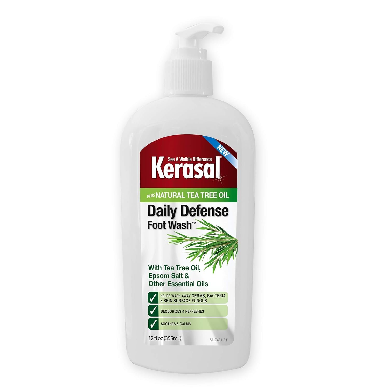 Kerasal Daily Defense Foot Wash Daily Cleanser for Feet, 12 Ounce - Image 2