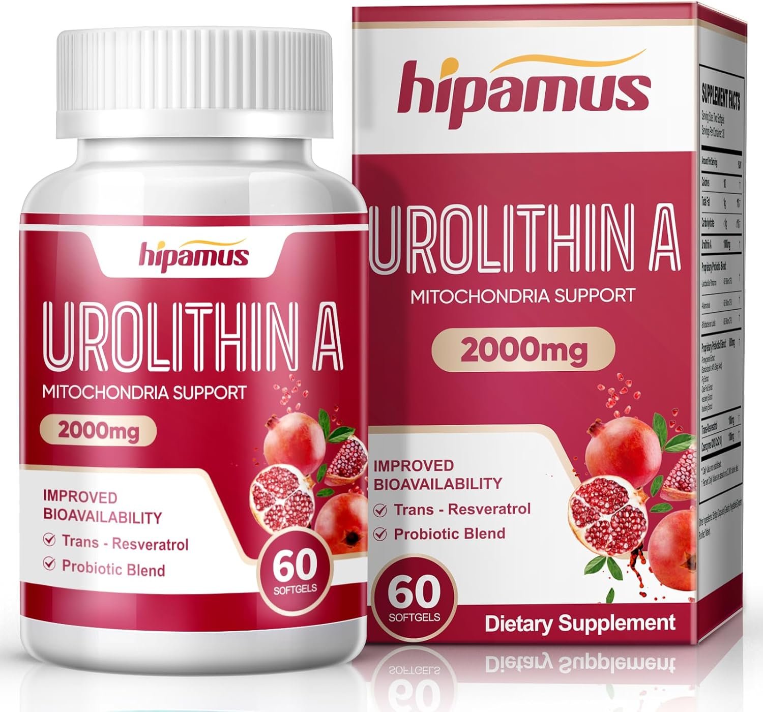 Urolithin A Supplement, 2,000mg for Healthy Aging, Antioxidants and Mitochondrial Support, 60 Softgels - Image 2