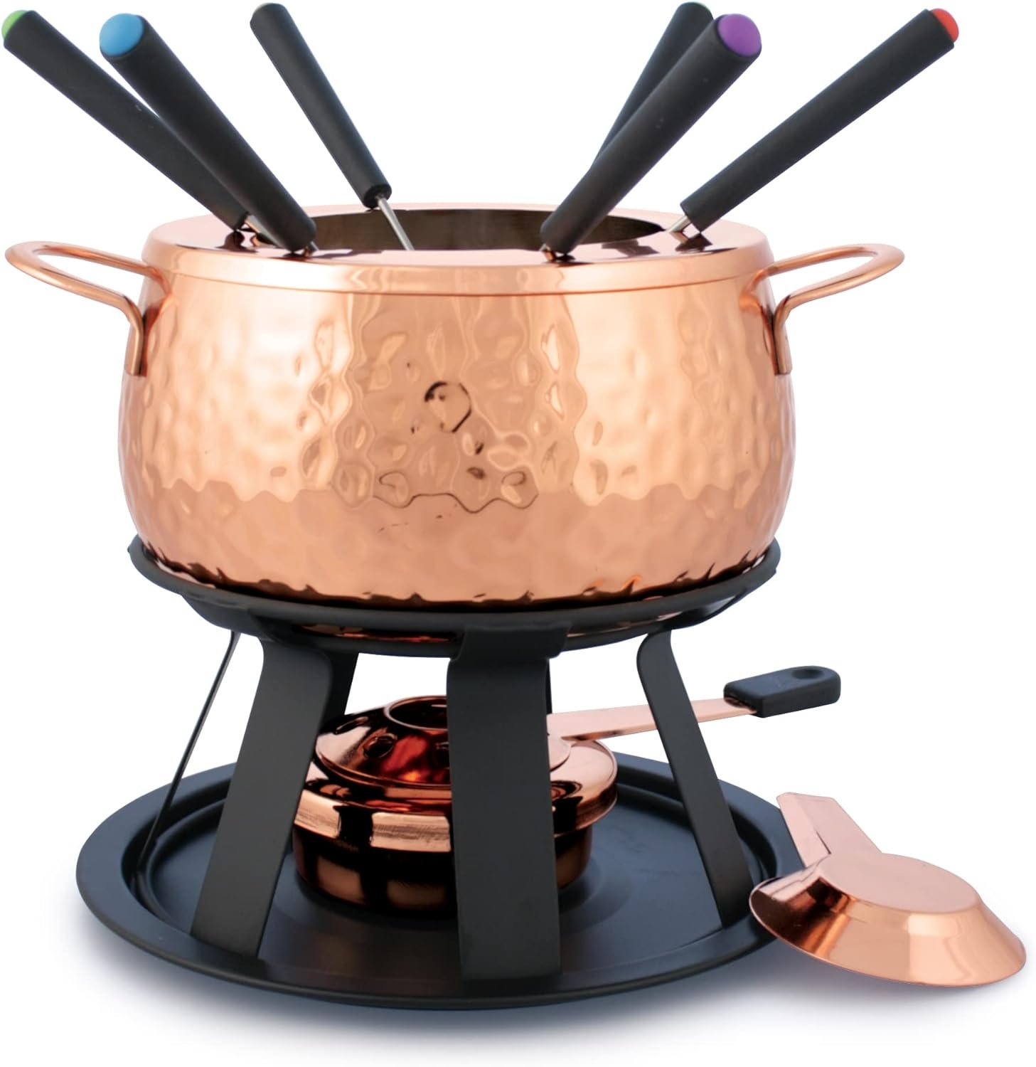 Swissmar F66915 11-Piece Biel Meat Fondue Set, Copper - Image 2