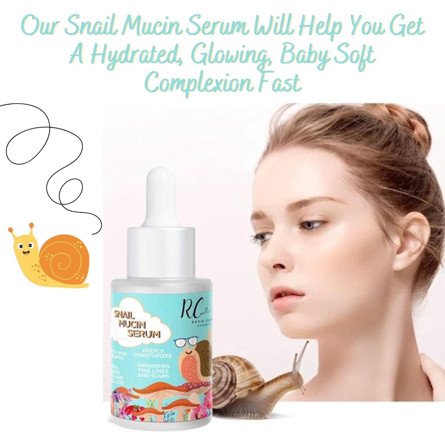 Skin Serum - Stimulates New Cell Growth, Deeply Moisturizes, Diminishes Fine Lines and Scars, Boosts Collagen Production, Natural Ingredients like Vitamin C - Image 4
