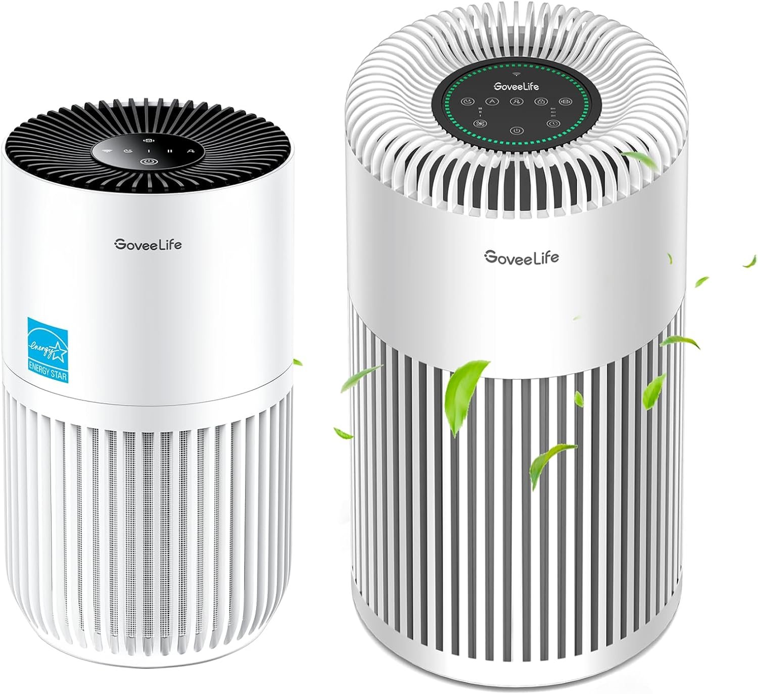 GoveeLife Smart Air Purifier for Home Large Room Up to 1524 sq.ft.with Washable Filter, Integrated PM 2.5 Air Quality Sensor,WiFi Bundle with GoveeLife Mini Air Purifier for Bedroom - Image 2