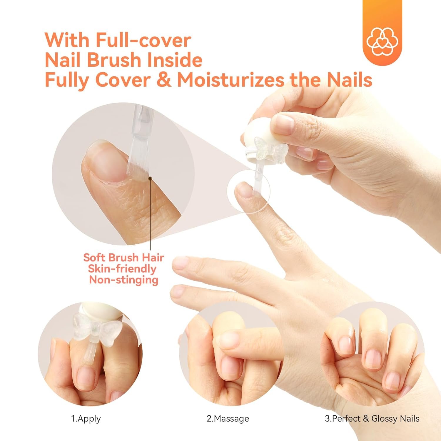 SAVILAND 3PCS Cuticle Oil Set, Nail Cuticle Protector Grapeseed Oil Nail Strengthener Oil for Thin Nails Growth Nail Hardener for Smoothing Nourishing - Image 7