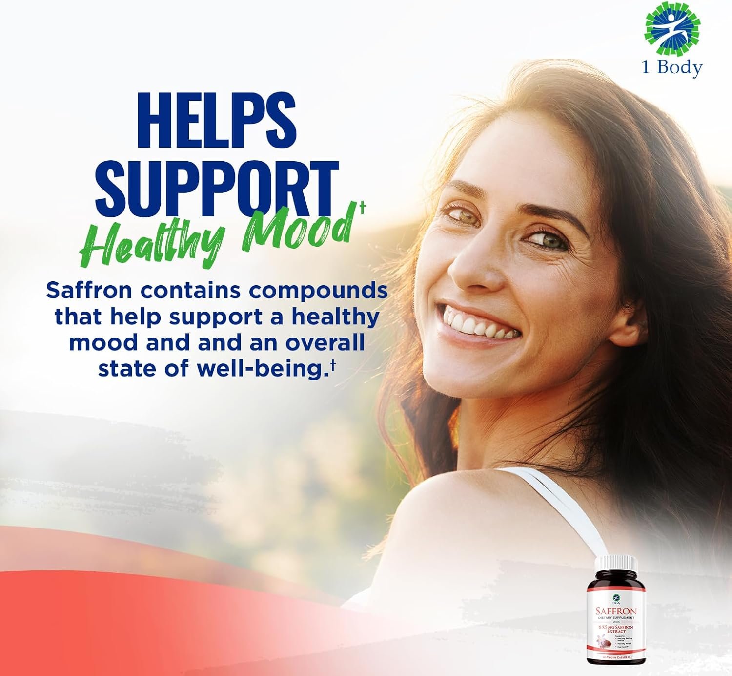 1 Body Saffron Extract 8825 – Antioxidant & Mood Support Saffron Supplement – 88.5 mg of Pure Safranal per Vegetarian Capsule - Image 9