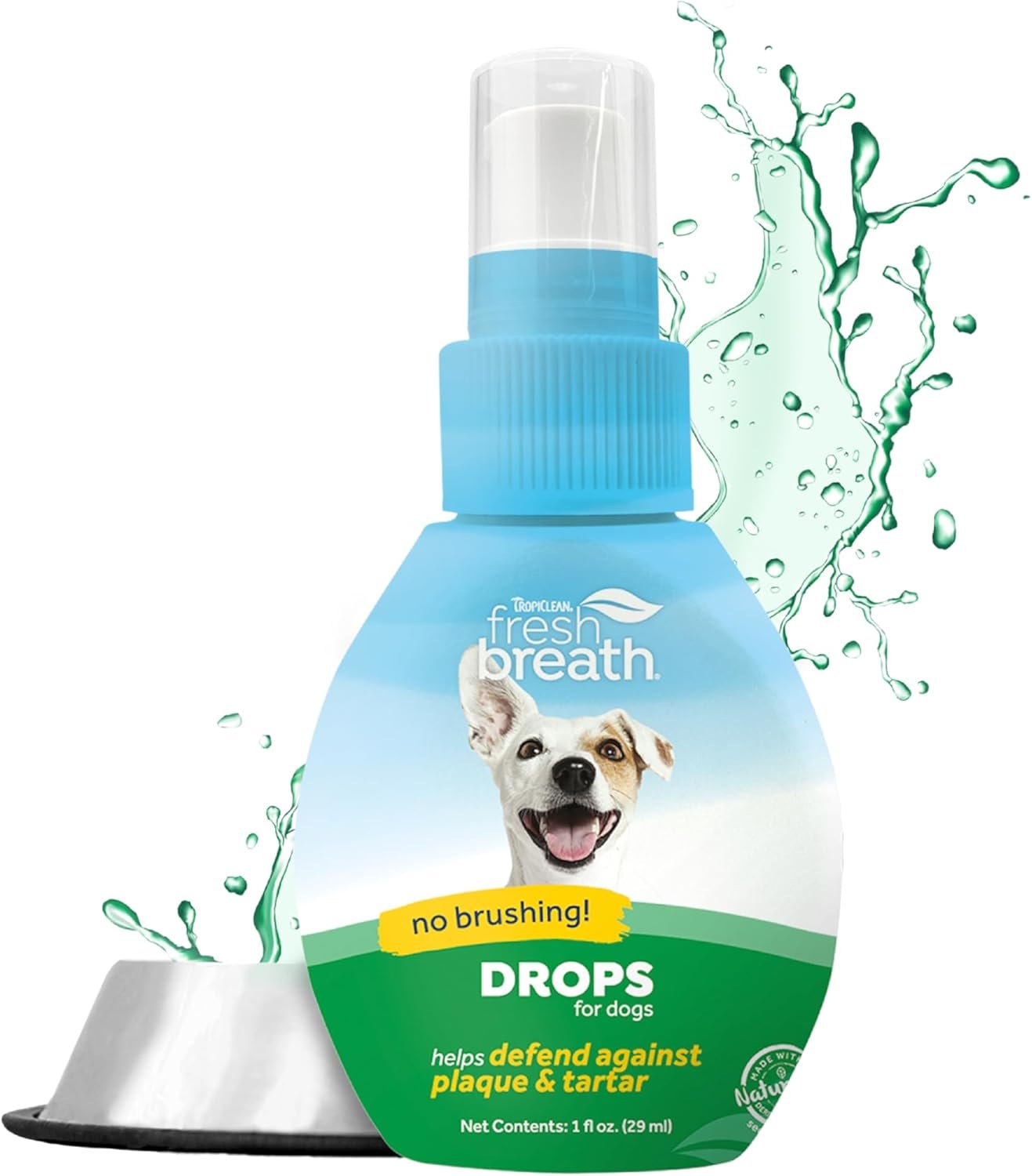 TropiClean Fresh Breath Dental Water Additive Concentrate | Dog Teeth Cleaning | Dog Breath Freshener | Dog Dental Care| Made in the USA | 2.2 oz. - Image 2
