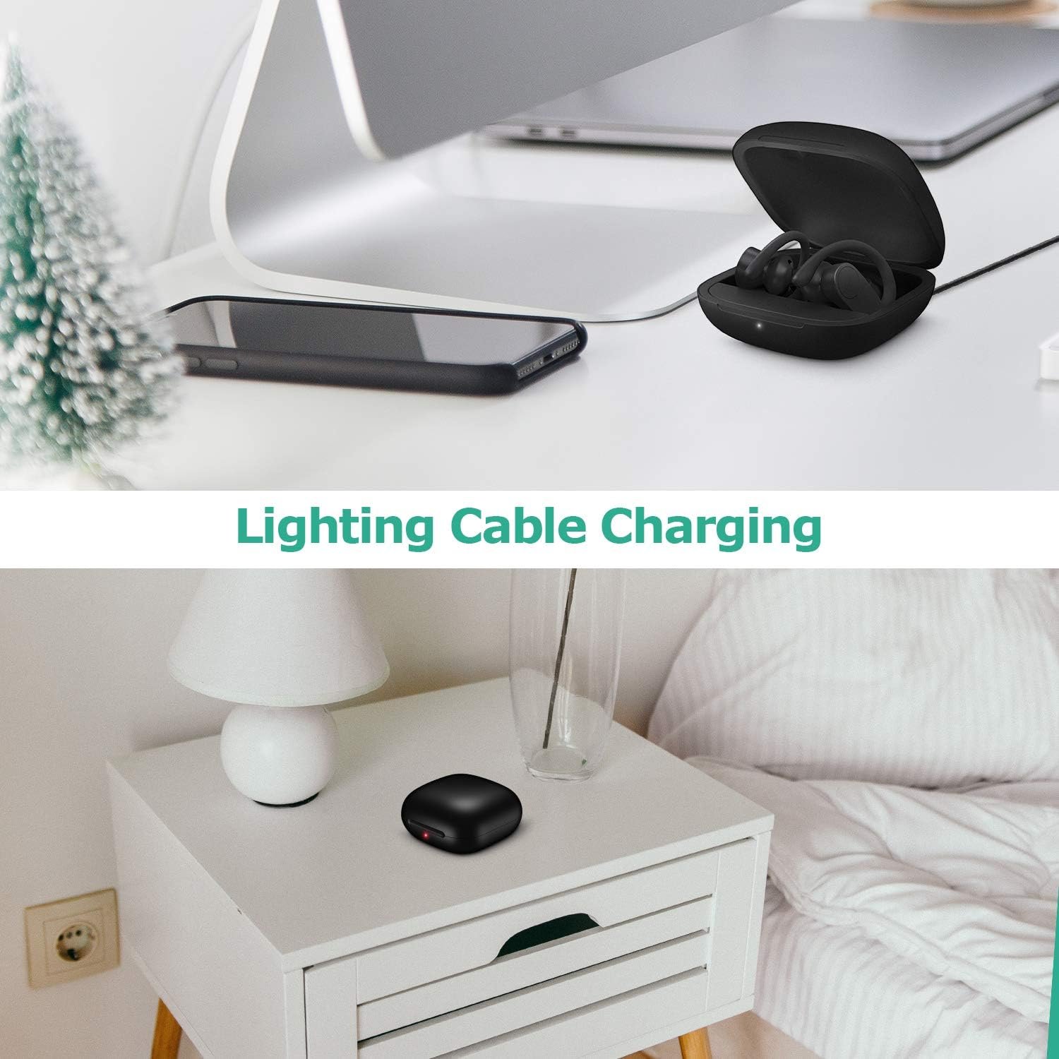 Jinstyles Charging Case Replacement Compatible with Powerbeats Pro Charger with Bluetooth Pairing Sync Button & 700mAh Built-in Battery (Not Include Power Beats Earbuds) - Image 7