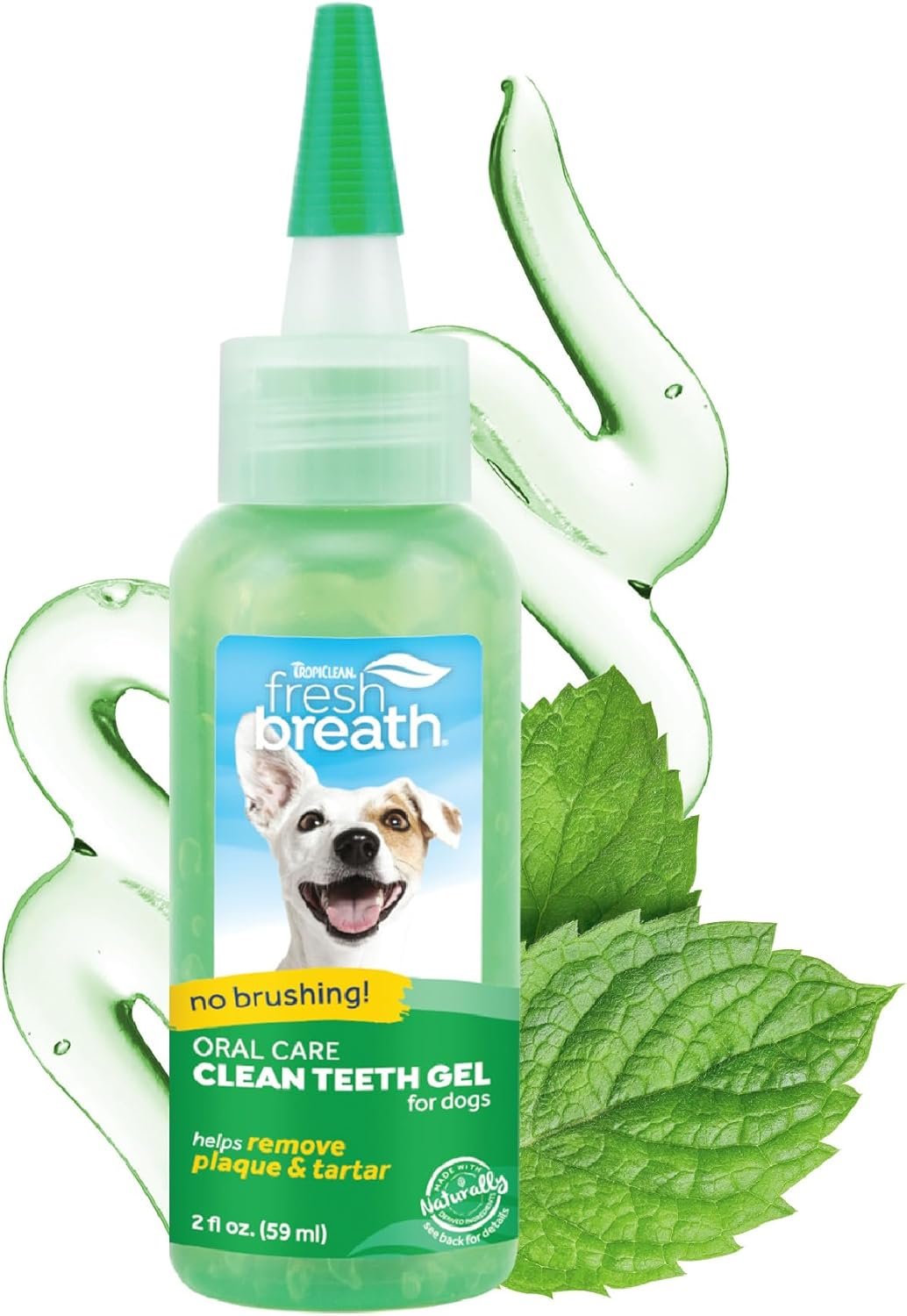 TropiClean Clean Teeth Gel for Dogs | Dog Dental Care | Dog Toothpaste | Breath Freshener | Easy Teeth Cleaning | Made in The USA | 2 oz. - Image 2