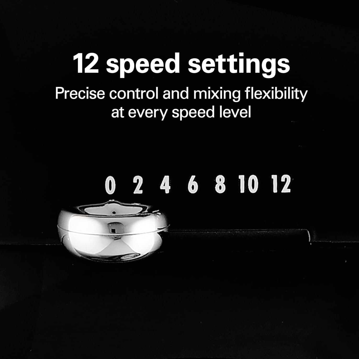 Hamilton Beach All-Metal 12-Speed Electric Stand Mixer, Tilt-Head, 4.5 Quarts, Pouring Shield, Licorice (63227) - Image 3