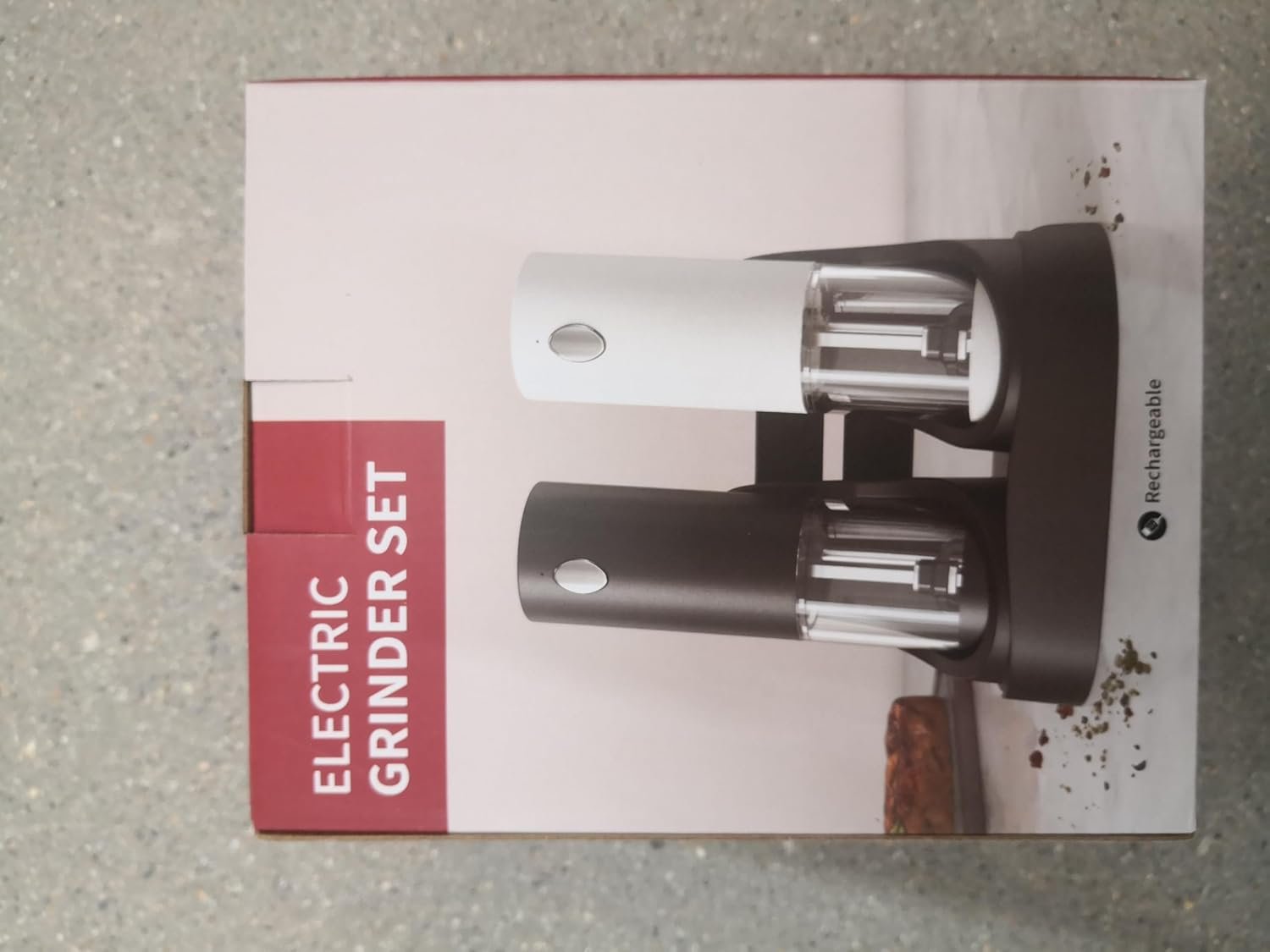 CIRCLE JOY Electric Salt and Pepper Grinder Set Automatic Salt and Pepper Grinder Set with Easy-to-Carry Charging Base and LED Light, Adjustable Coarseness, USB Rechargeable, Washable Container, Black - Image 10