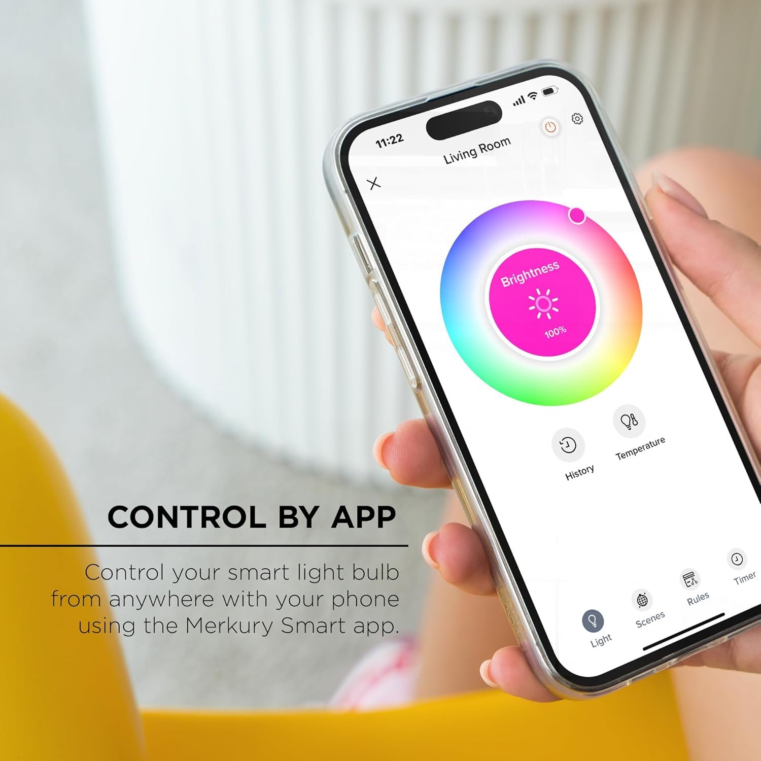 A19 Color Changing Light Bulbs - 2-Pack, Dimmable, Compatible with Alexa and Google Assistant - Image 9