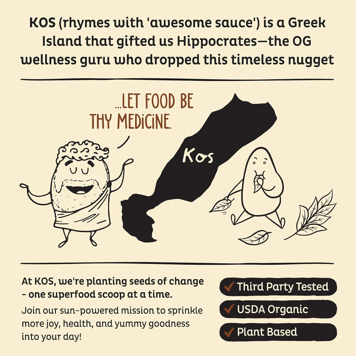 KOS Vegan Protein Powder Erythritol Free, Vanilla USDA Organic - Pea Protein Blend, Plant Based Superfood Rich in Vitamins & Minerals - Keto, Dairy Free - Meal Replacement for Women & Men, 28 Servings - Image 7