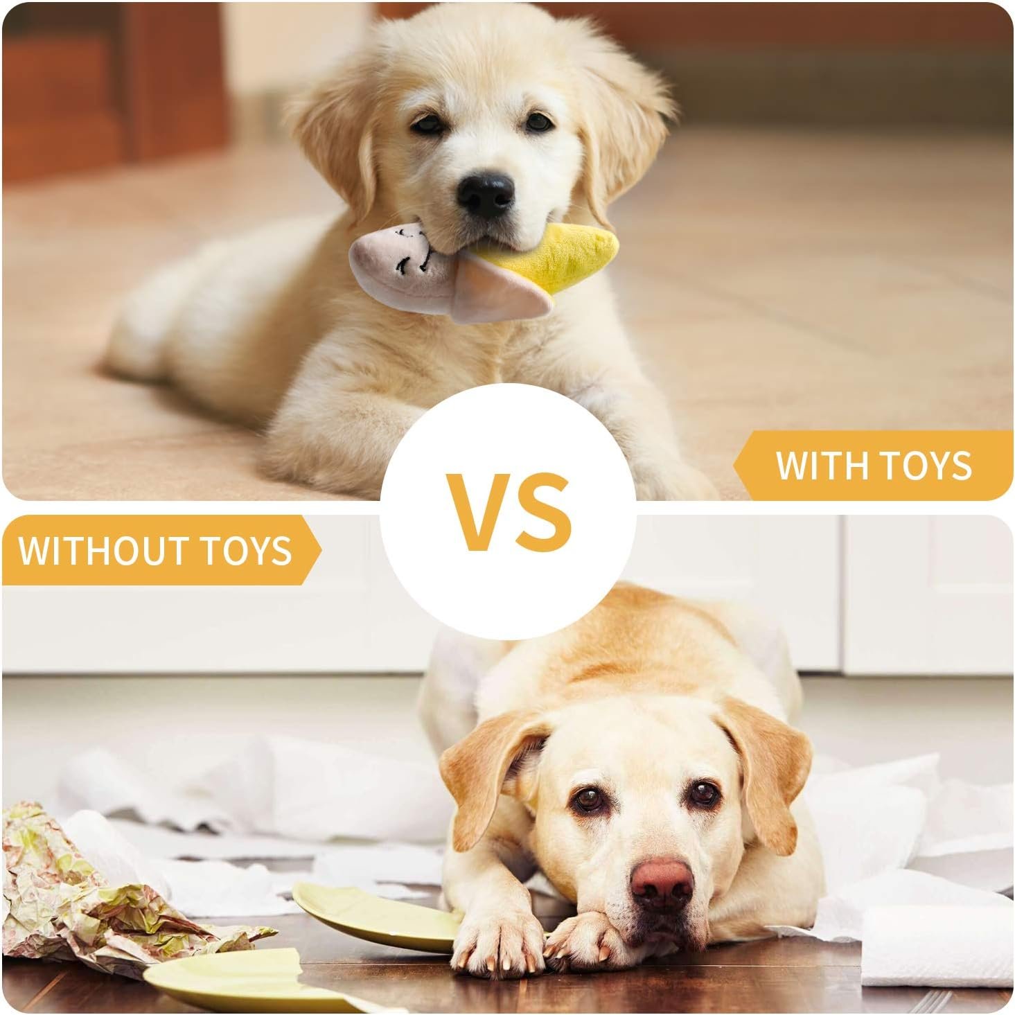 Toozey 12 Pack Puppy Teething Toys for Small Dogs - Plush Squeaky & Rope Chew Set Bundle, Safe Durable and Non-Toxic for Interactive Play and Dental Health - Image 8