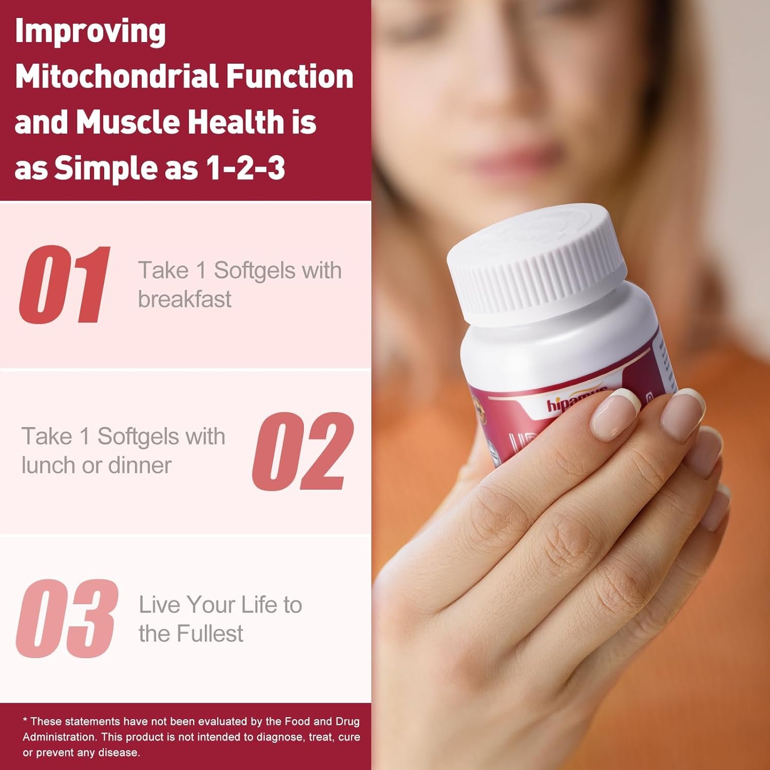 Urolithin A Supplement, 2,000mg for Healthy Aging, Antioxidants and Mitochondrial Support, 60 Softgels - Image 8