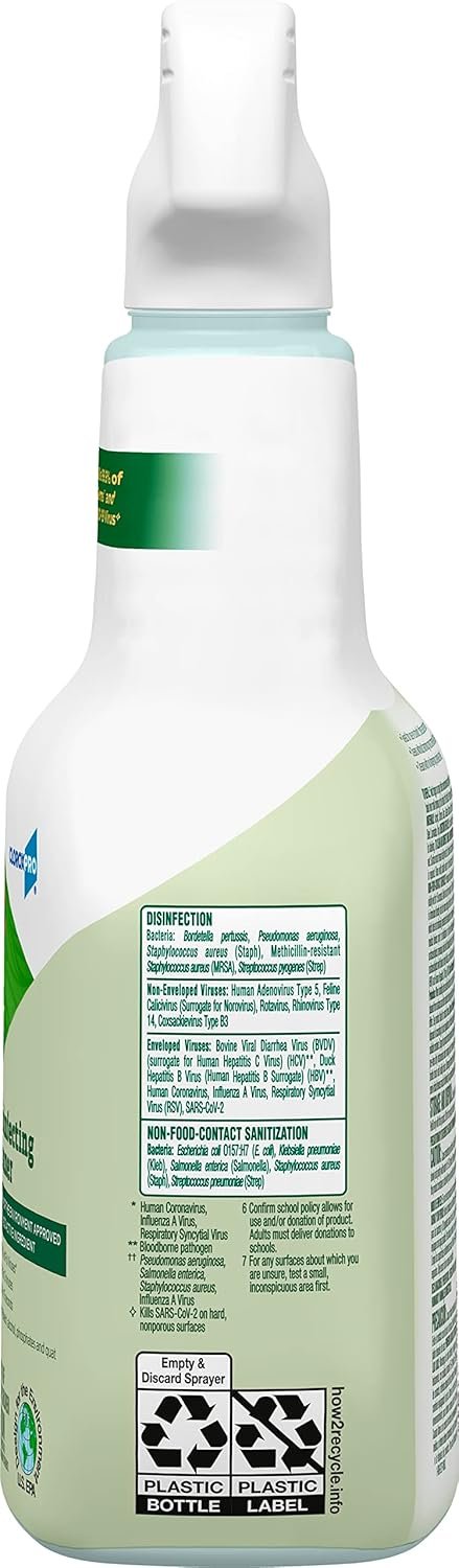 CloroxPro Clorox EcoClean Disinfecting Cleaner Spray Bottle, 32 Fluid Ounces, Pack of 9 - Image 16