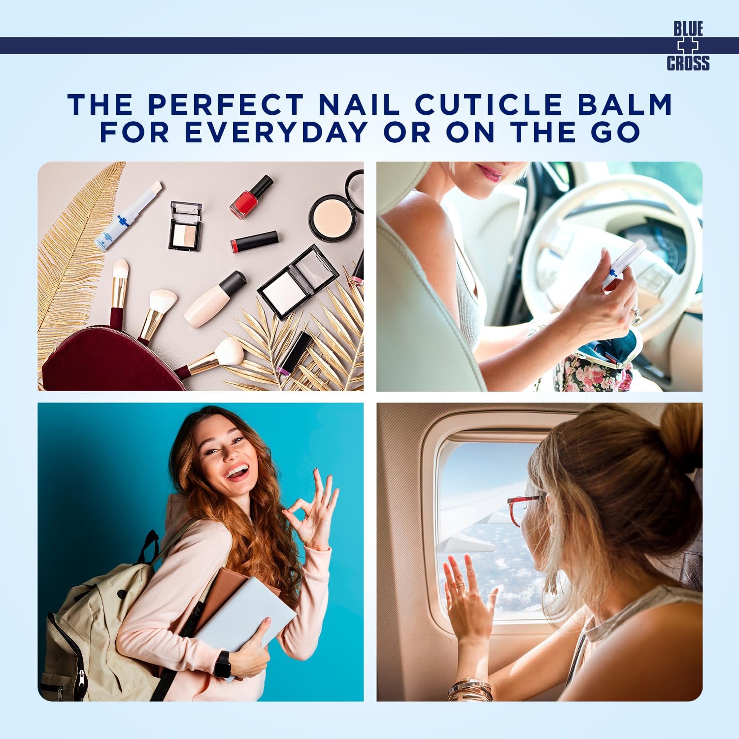 Blue Cross Cuticle Balm Conditioning Stick, Scented Cuticle Softener Oil Balm with Nourishing Sunflower & Grape Seed Oil, Professional Nail Care Supports Dry + Damaged Cuticles, 0.05oz, Rose - Image 7