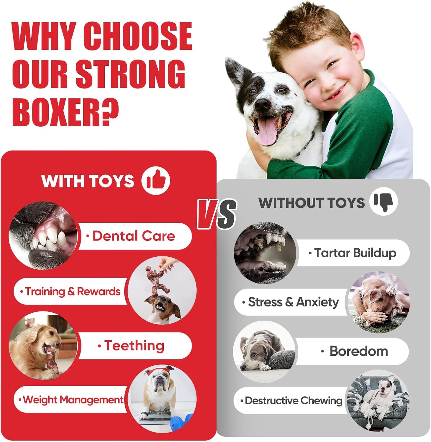 Dog Toys for Aggressive Chewers, Indestructible Dog Toys, Tough Dog Toys for Aggressive Chewers, Dog Toys to Keep Them Busy, Dog Chew Toys for Small/Medium/Large Dogs - Image 7