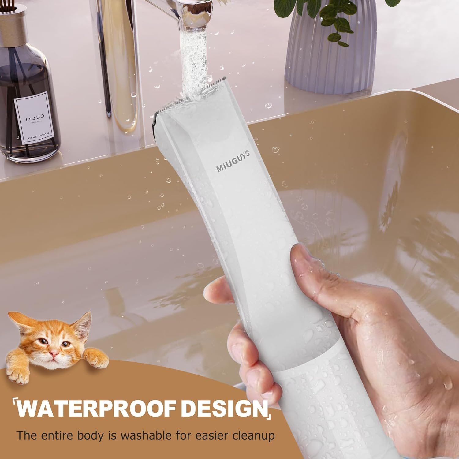 2-in-1 Dog Clipper & Dog Hair Vacuum Low Noise Rechargeable Cordless Dog Trimmer Cat Clipper with Hair Suction Professional Dog Hair Trimmer with Comb Guides Scissors Christmas Gifts - Image 8