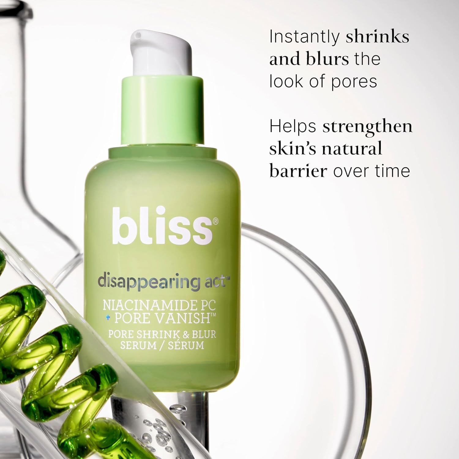 Bliss Niacinamide Disappearing Act Face Serum + Glow Rush Luminous Moisturizer: Daily Pore Minimizer & Brightening Moisturizer for Radiant Skin - Image 4