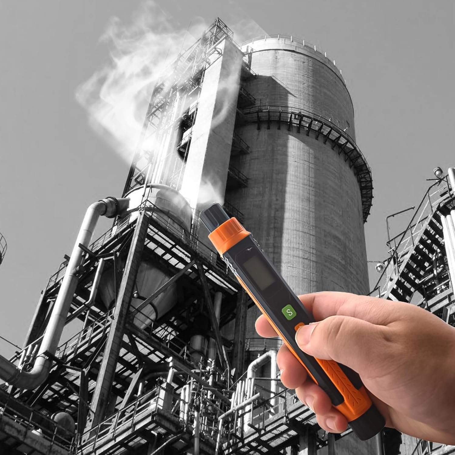 Natural Gas Leak Detector, Portable Gas Sniffer with Audible & Visual Alarm, for Combustible Gas Like Methane, Propane -50A - Image 7