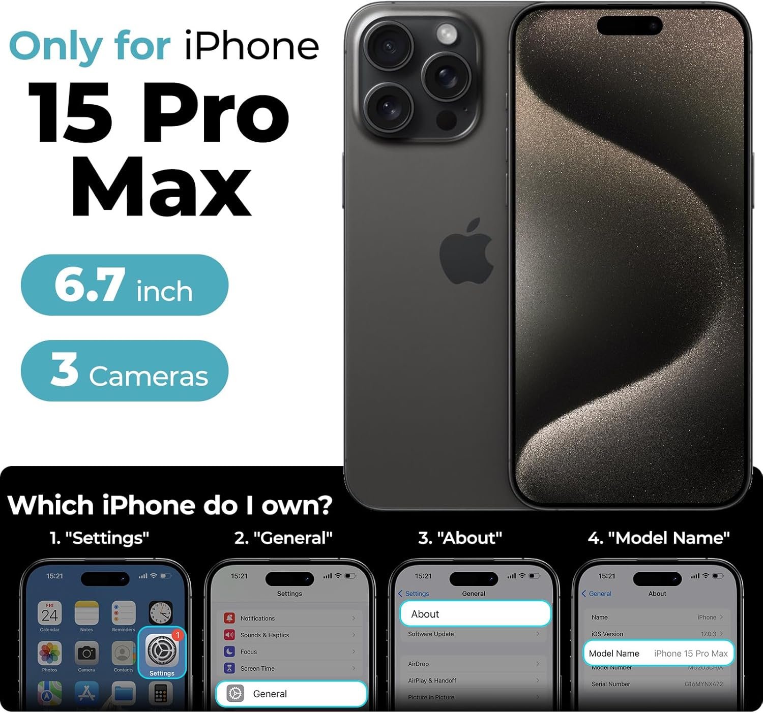 BENKS Montage Shockproof Case for iPhone 15 Pro Max 6.7'' Compatible with Magsafe, Integrated 600D and 1500D Aramid Fiber, Built with Dupont Kevlar, Minimalist Protective Cover for iPhone 15 Pro Max - Image 3