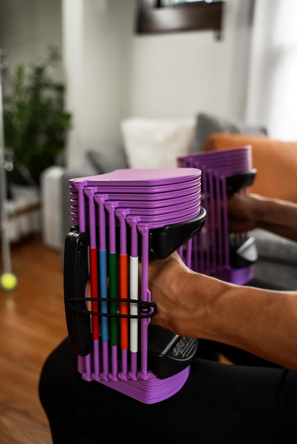 PowerBlock Sport 24 Adjustable Dumbbells, Sold in Pairs, 3-24 lb. Dumbbells, Durable Steel Build, Innovative At Home Workout Equipment, All-in-One Exercise Dumbbells, Strength Training - Image 8