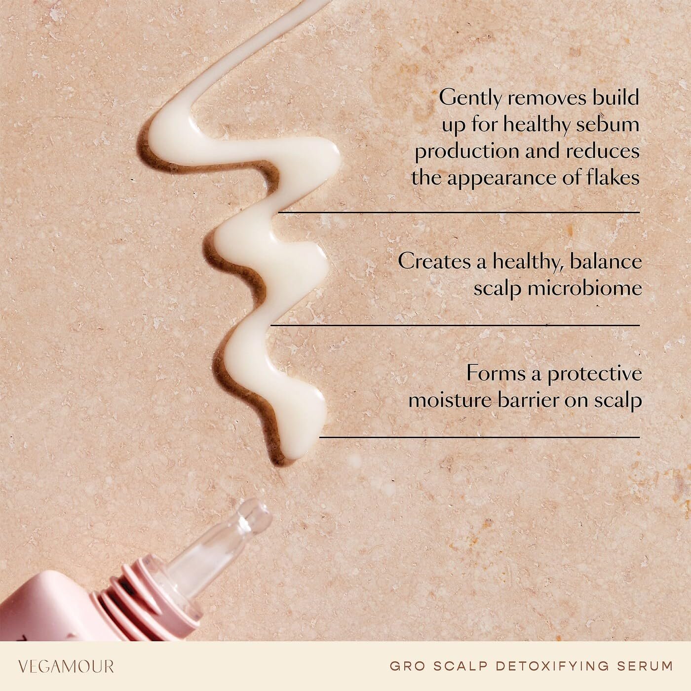 VEGAMOUR GRO Scalp Detoxifying Serum, Scalp Serum with Zinc PCA Removes Buildup & Soothes Scalp, Natural Citrus Scent, 2 fl. oz. - Image 3