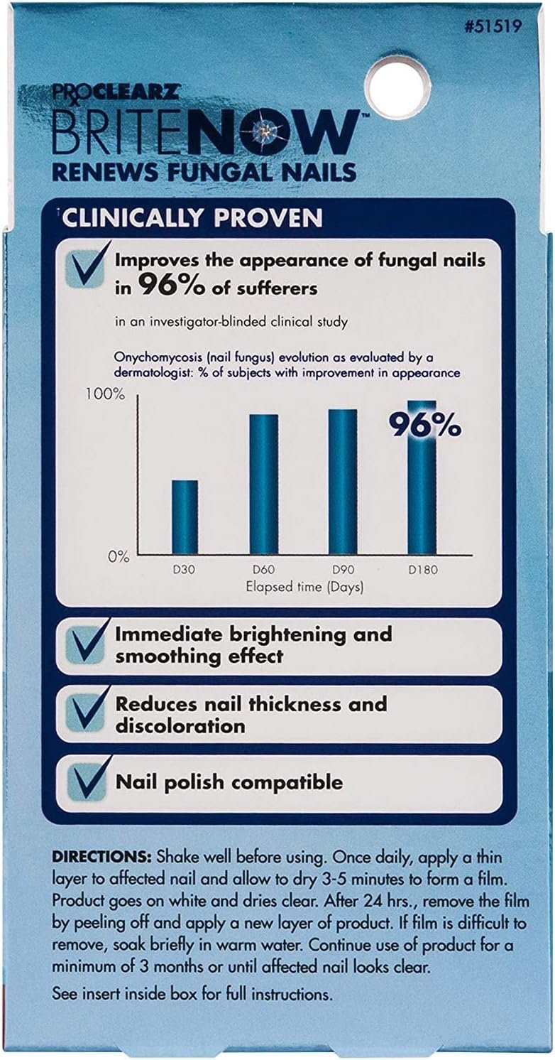 Brite Now Nail Treatment, Restores The Appearance Of Damaged & Discolored Nails, Peel-Away Technology, Brightening & Smoothing Nail Repair, 0.5 Ounce - Image 7