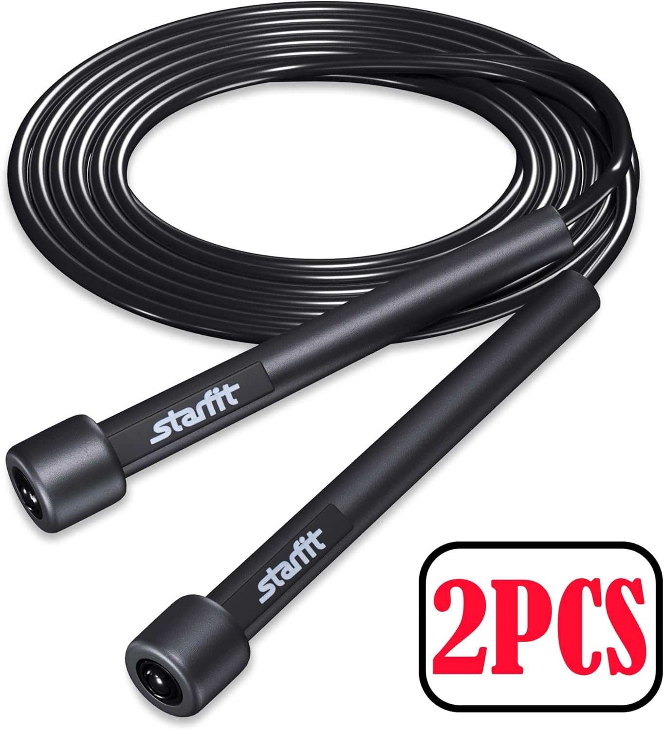 Lightweight Jump Rope for Fitness and Exercise, Adjustable Jump Ropes with Plastic Handles, Cardio and Endurance Training, Jumping Rope for Workout - Image 3