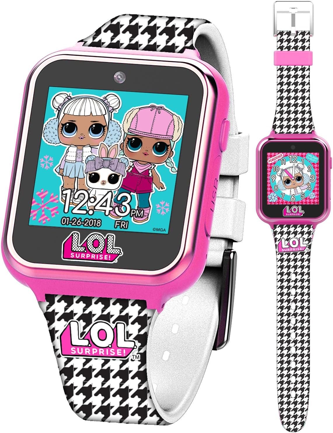 LOL Surprise Kids Smart Watch with Camera, Games, Voice Recorder, Step Counter, 10 Unique Watch Faces, Alarm, Timer, and Calculator - Fun Tech Toy for Kids - Image 2