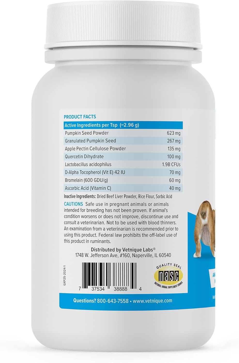 Glandex Dog Fiber Supplement Powder for Anal Glands with Pumpkin, Digestive Enzymes & Dog Probiotics for Digestive Health - Vet Recommended - Boot The Scoot (Beef Liver, 2.5oz Powder) - Image 3