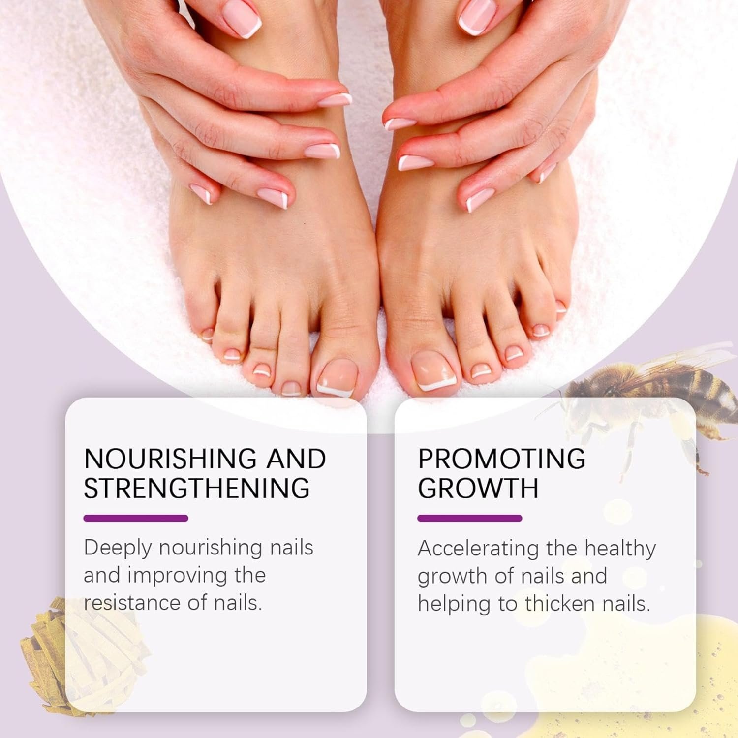 Bee Venom Nail Treatment Serum,Bee Venom Toenail Serum Liquid,Nail Growth and Repair care solution,for Strengthens and Moisturizes Thin Nails (2PCS) - Image 5