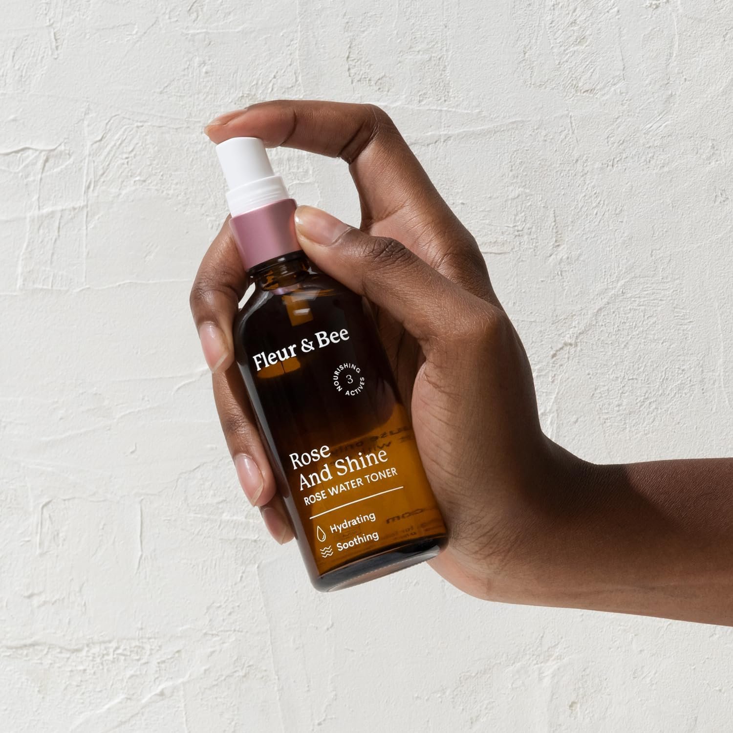 Rosewater Toner | 100% Vegan & Cruelty Free | Hydrating Rose Water Spray Mist | Alcohol Free | Refreshing Facial Toner for All Skin Types | Rose and Shine by Fleur & Bee - 3.4 fl oz - Image 3
