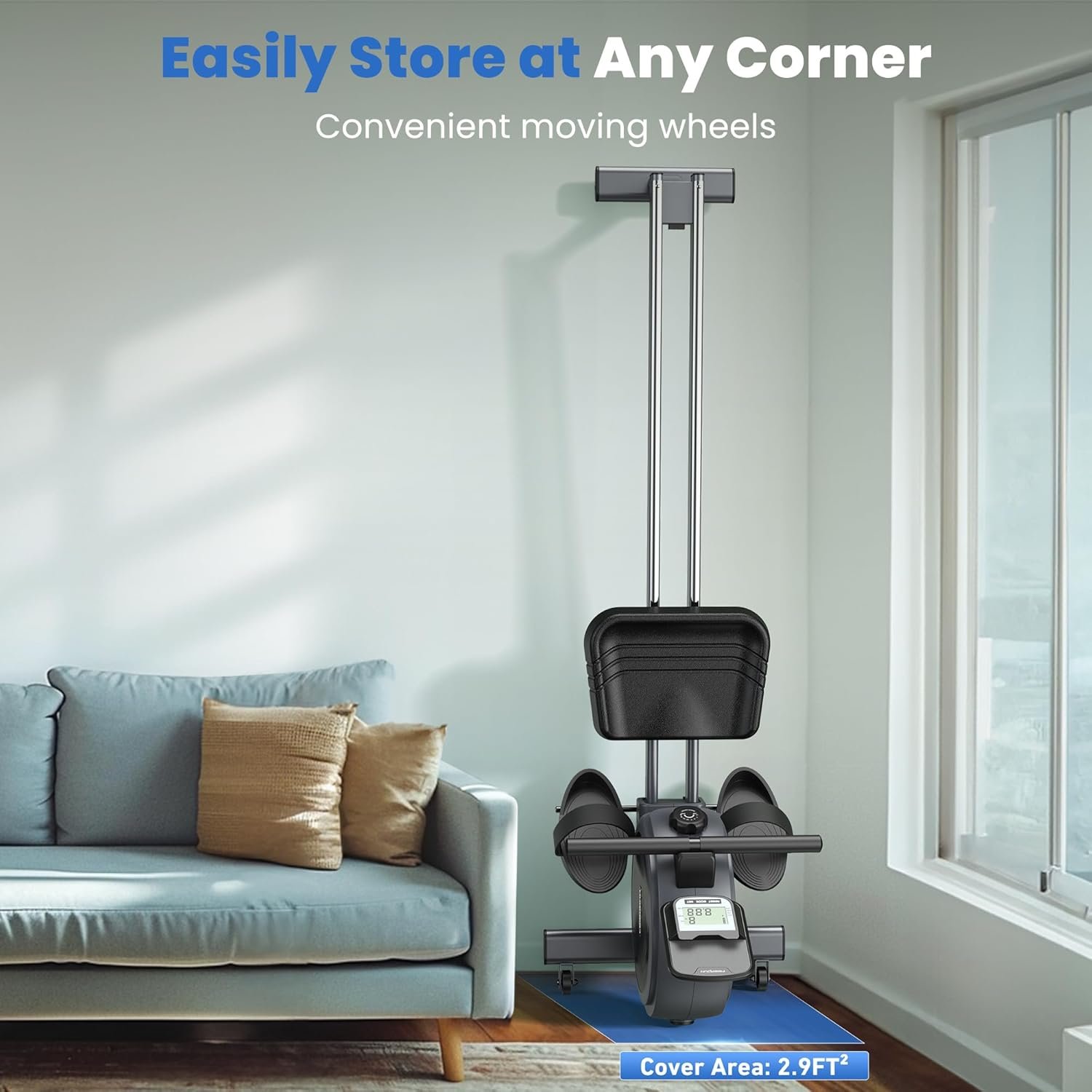 FEIERDUN Rowing Machine for Home use, Magetic Rower with APP, Row Machine with 350LBS Loading Capacity, Rower Machine with Dual Slide Rail - Image 10