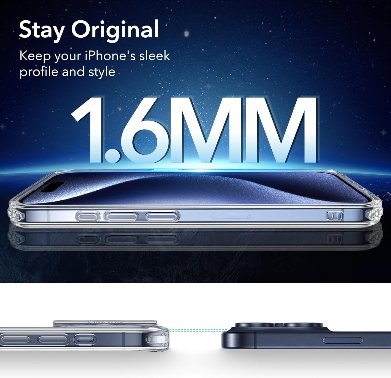 ESR for iPhone 15 Pro Max Case, Compatible with MagSafe, Military-Grade Protection, Yellowing Resistant, Scratch-Resistant Back, Magnetic Phone Case for iPhone 15 Pro Max, Classic Series, Clear - Image 9