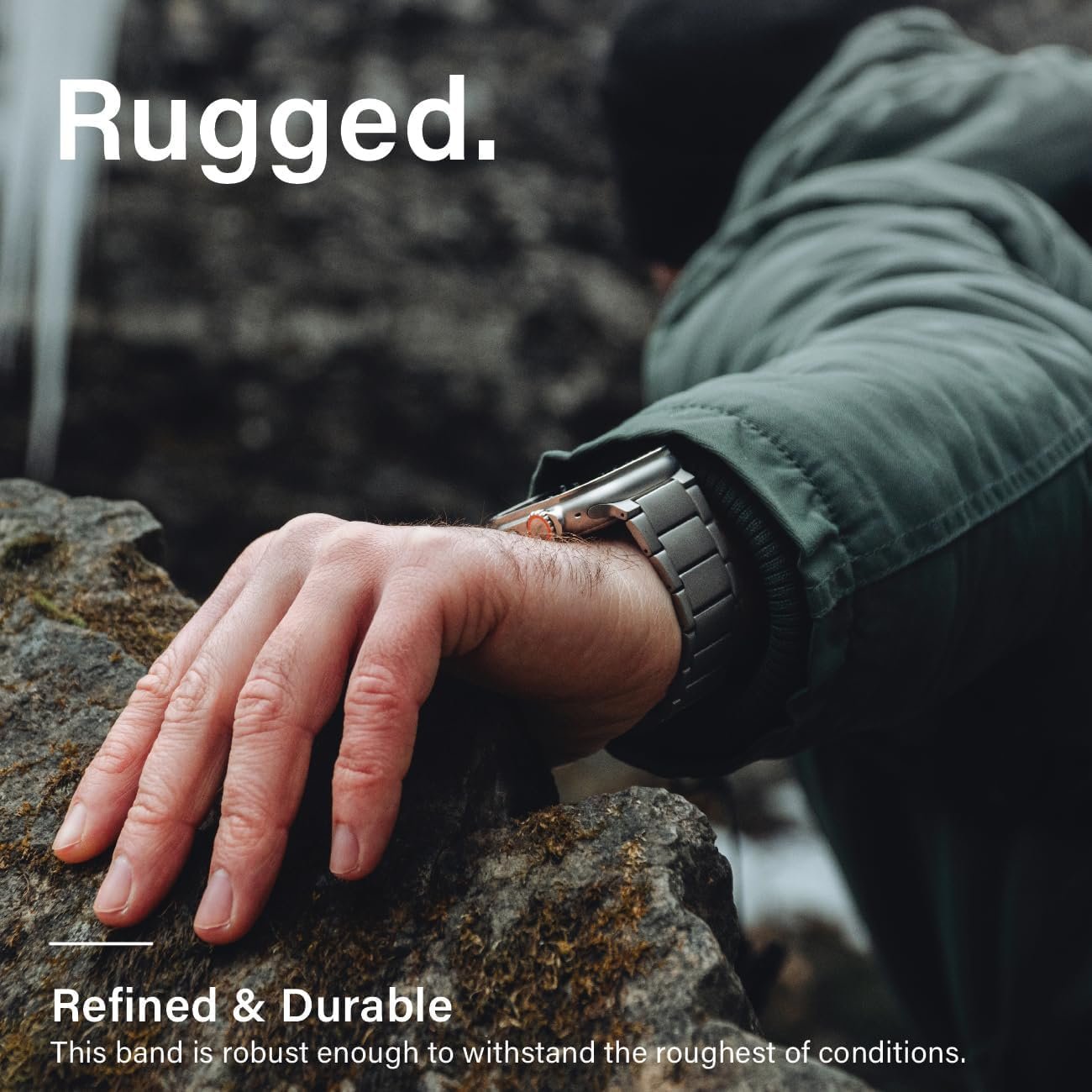 Titanium Watch Band T01 Pro (Max) - Fits Apple Watch ULTRA & ULTRA 2 (49mm) - Adjustable Titanium Apple Watch Band with Magnetic Clasp and DLC Scratch Resistant - Premium Color Matching Band with Comfortable grip - Replacement Wristbands for iWatch - Image 8