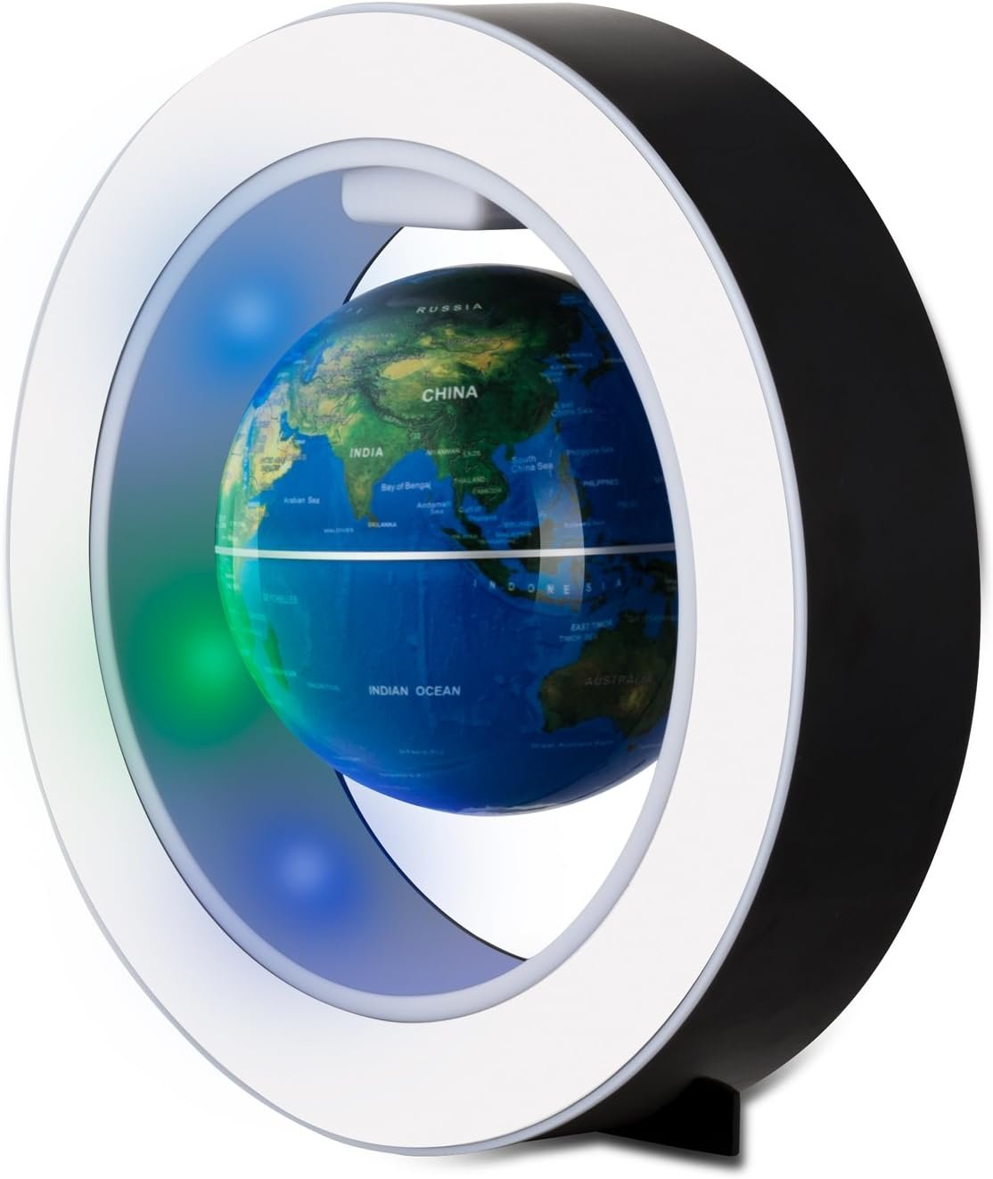 Senders Floating Globe with LED Lights Magnetic Levitation Floating Globe World Map for Desk Decoration (Blue) - Image 4