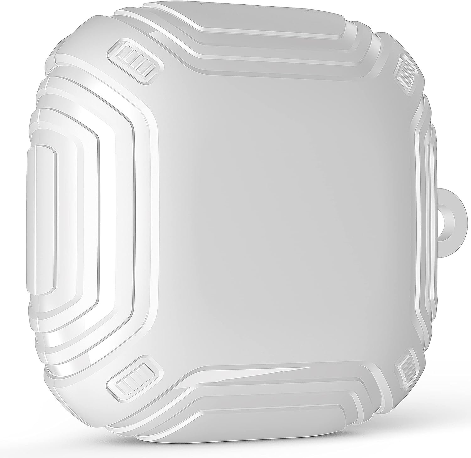 FINON Case for Beats Fit Pro Strap Stylish Carbon Pattern Simple Shockproof Lightweight Scratch-Resistant Shock-Absorbent (White, Beats Fit Pro) - Image 2