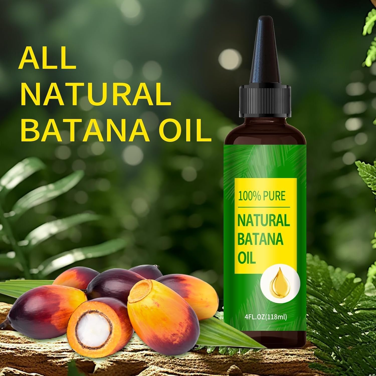 Batana Oil for Hair Growth - 100% Pure & Natural Raw Batana Oil, Dr Sebi Organic Oil from Honduras - For Thicker & Stronger Hair - 4 FL OZ - Image 7