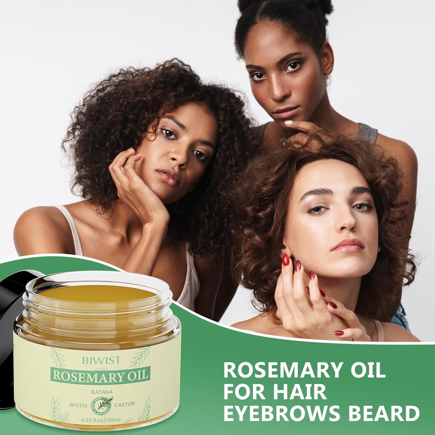 Rosemary Oil for Hair Growth,Organic Rosemary Hair Oil for Thin Hair Eyebrows Beard,100% Natural Rosemary Ointment with Batana for Skin Care Body Massage,Men and Women(4.23 Floz/120ml) - Image 7