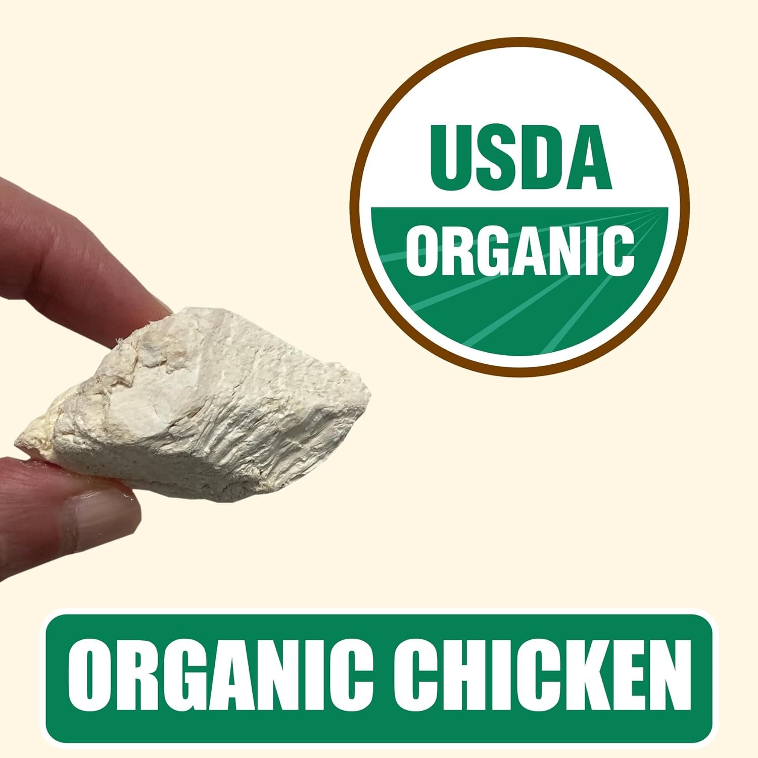 Whole Life Pet USDA Certified Organic Chicken - Dog & Cat Treat Or Topper - Human Grade, Freeze Dried, One Ingredient - Protein Rich, Grain Free, Made in The USA - Image 3