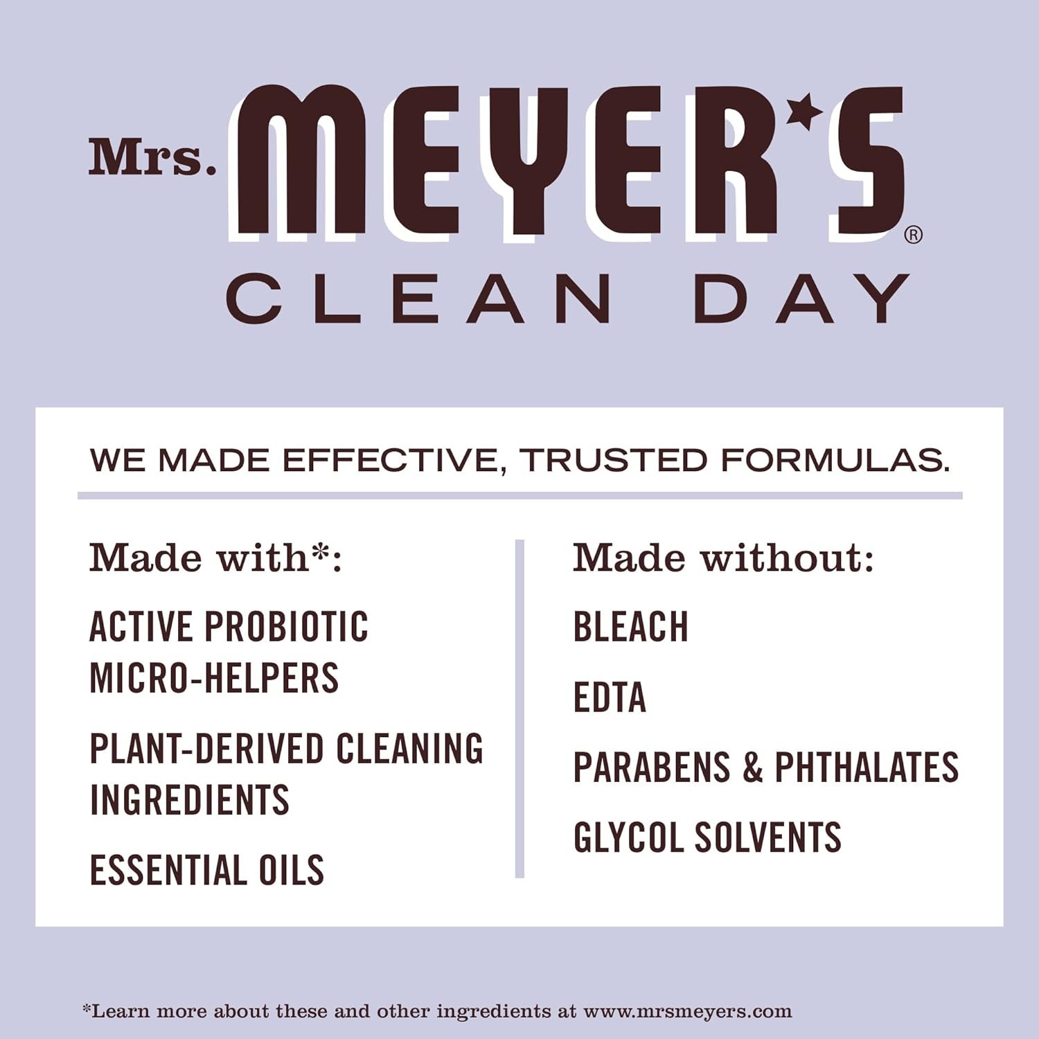 MRS. MEYER'S CLEAN DAY's Probiotic Daily Shower Spray Cleaner, Made With Essential Oils And Other Thoughtfully Chosen Ingredients, Lavender, 16 oz. - Image 8
