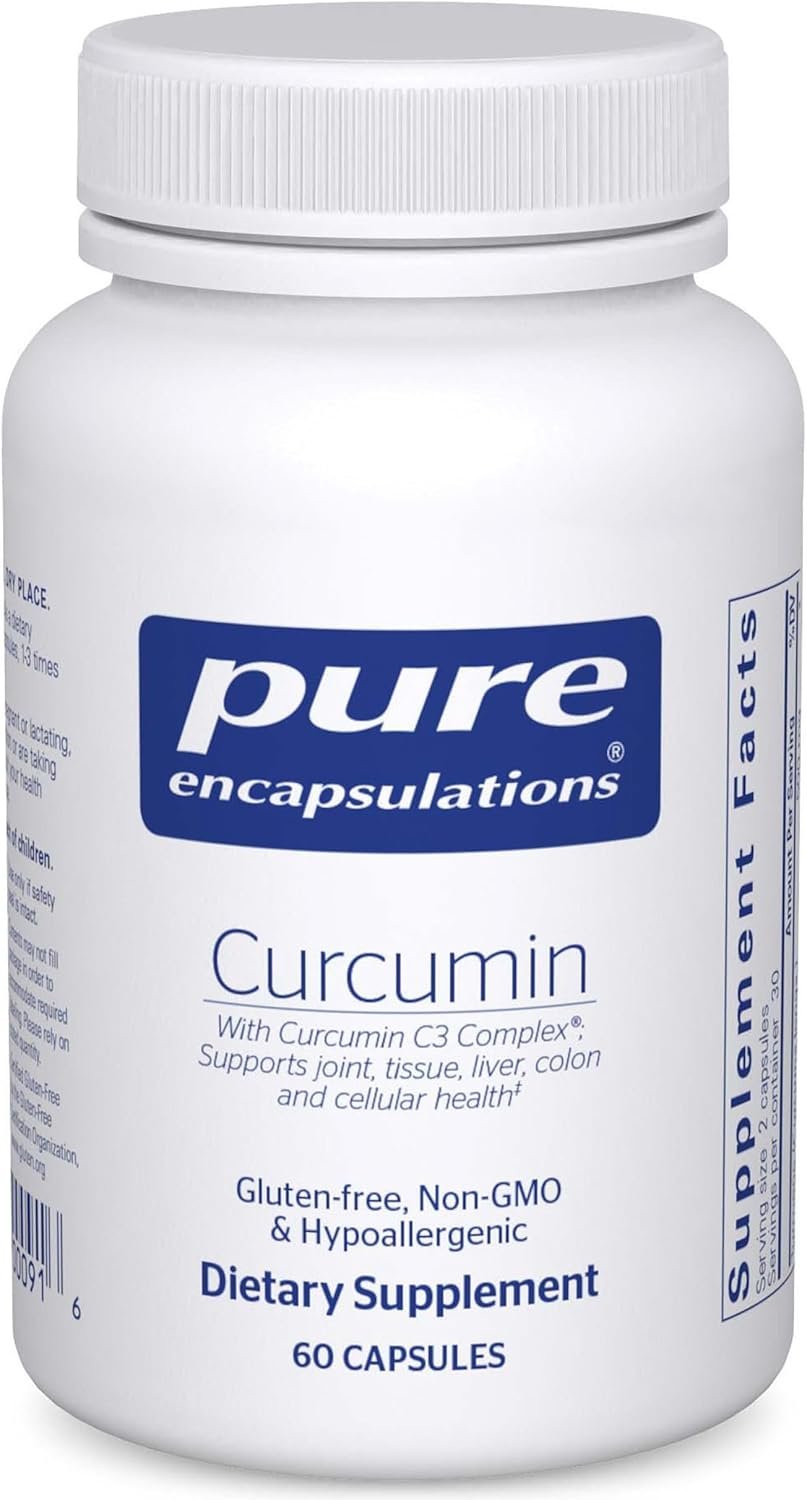 Pure Encapsulations Curcumin - 500 mg - Supports Joint Health & Liver Health - Curcuma Longa Capsule - Non-GMO & Vegan - 60 Capsules - Image 2