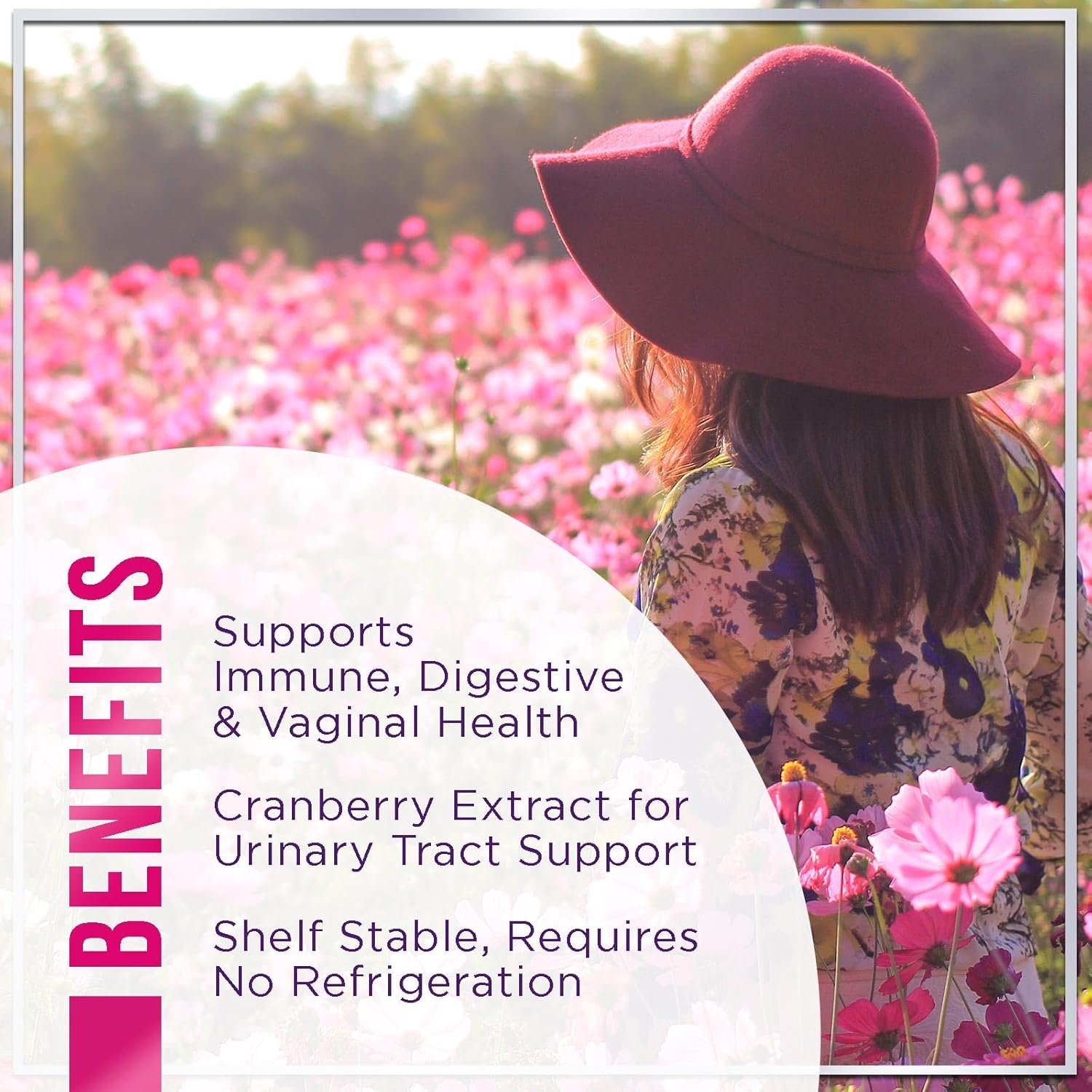 Women's Probiotic - Probiotics for Women Gummy for Digestive Health, Vaginal pH, Urinary & Immune Health Support, 3 Billion CFU w/Cranberry, Probiotic & Prebiotic Gummies for Women - 60 Gummies - Image 7