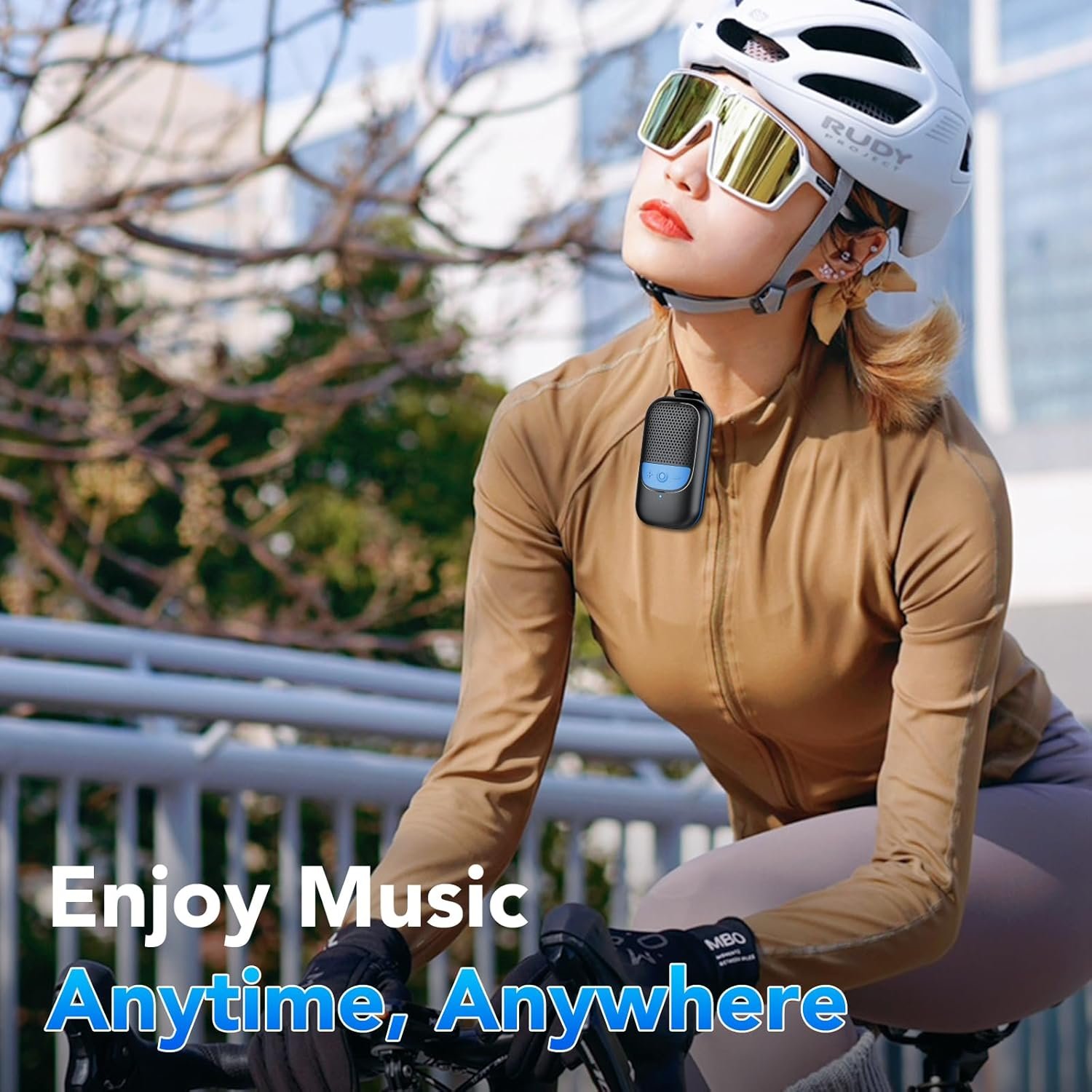 Small Bluetooth Speaker, Mini Speaker Built-in Mic, Speakers Bluetooth Wireless with 15 Hours Playtime, Hands-Free Call, IP67 Waterproof Portable Speaker for Hiking/Biking, Gifts for Women/Men - Image 8