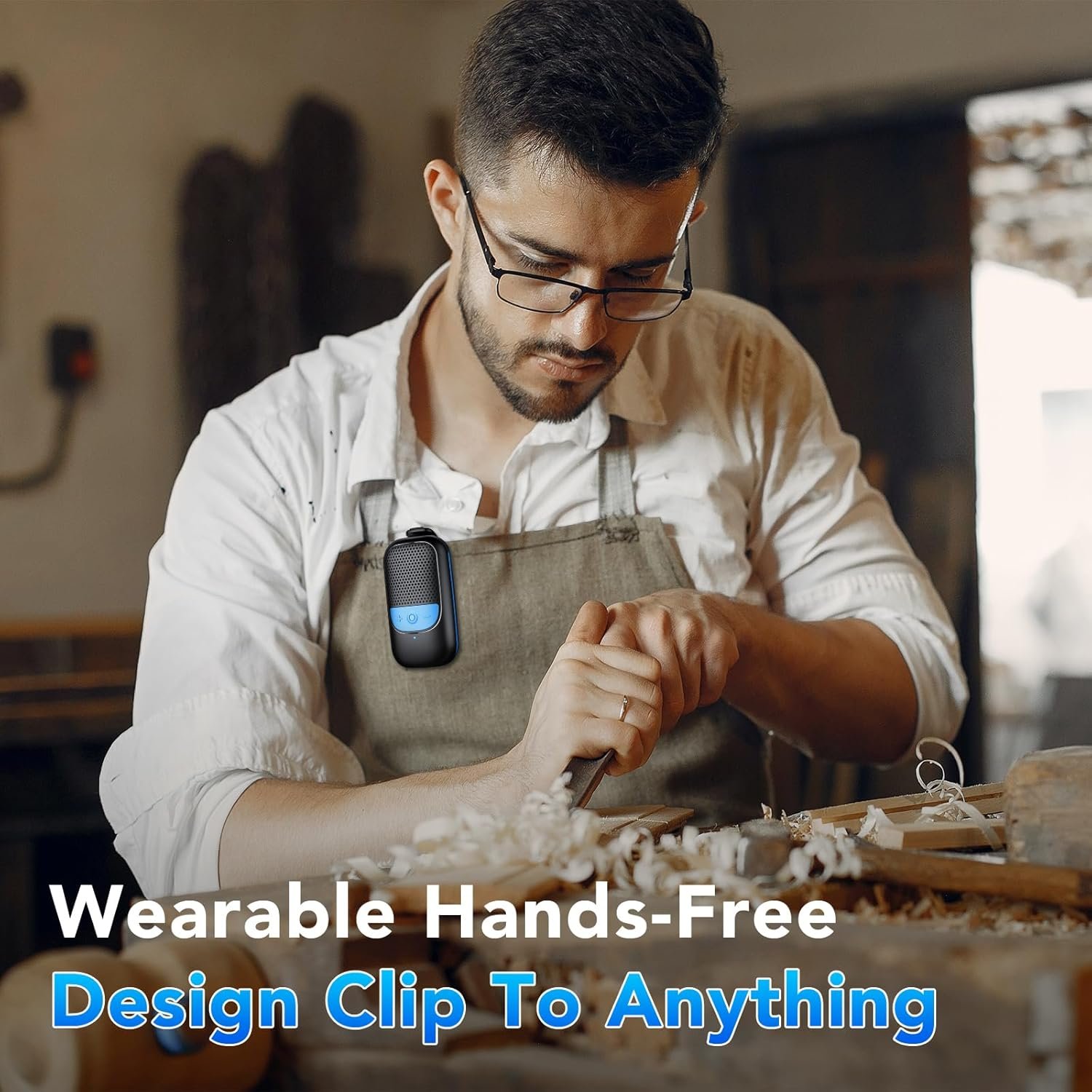 Small Bluetooth Speaker, Mini Speaker Built-in Mic, Speakers Bluetooth Wireless with 15 Hours Playtime, Hands-Free Call, IP67 Waterproof Portable Speaker for Hiking/Biking, Gifts for Women/Men - Image 3